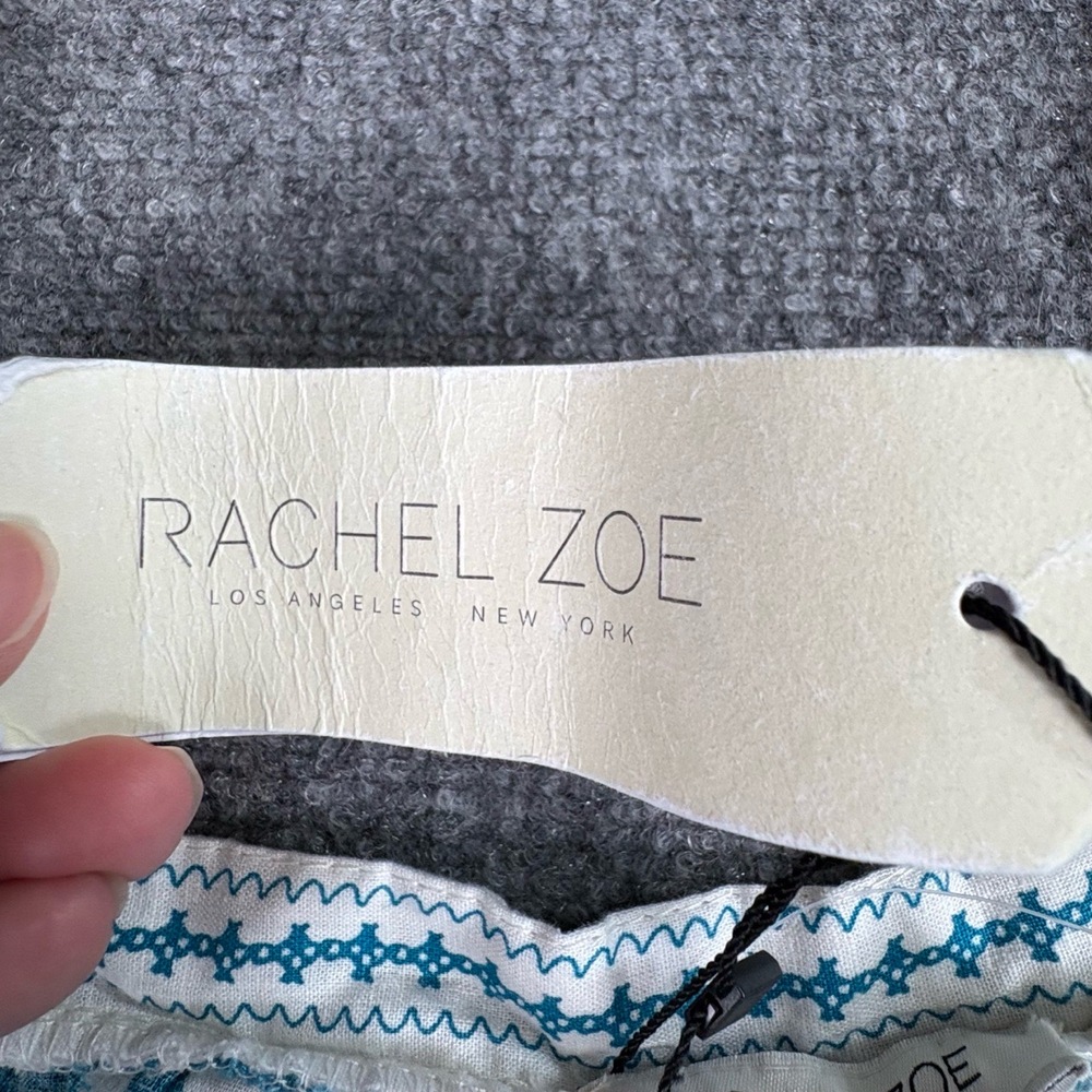 Rachel Zoe Boho Peasant Top XL Linen Blend Lace Trim Cottagecore Festival Fairy - Picture 4 of 11
